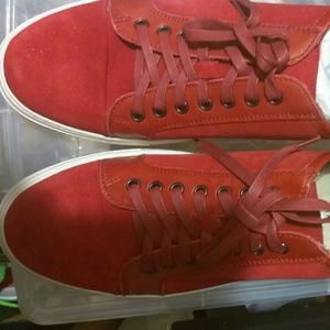 Calvin Klein Red Suede shoes
